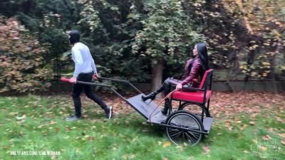 Fetish Chateau Dommes: Carriage riding for Queen Evilwoman
