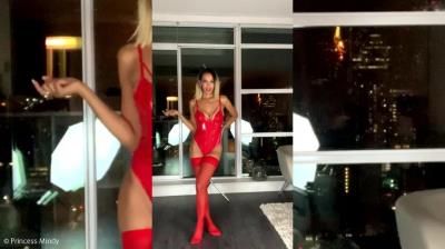 Princess Mindys Findom Humiliation: Shiny Red Devil Body Suit Humiliating Men And Aroma Sniffers Instructions