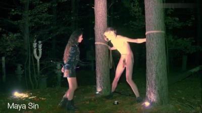 Clips4sale: Maya Sin - Ballbusting In The Depths Of A Dark Forest