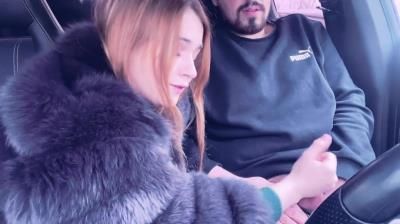 Clips4sale: Mistress In A Fur Coat Fucked A Guy In The Car And Sucked Him Until He Cum