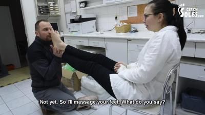 Czech Soles: Dita, Jack - Stalker Worships Big Bare Feet Of One Cute Pharmacist