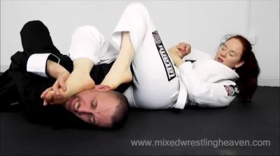 Mixed Wrestling Heaven: Inferno - Student Humiliates Sensei (Judo Throws And Foot Domination)