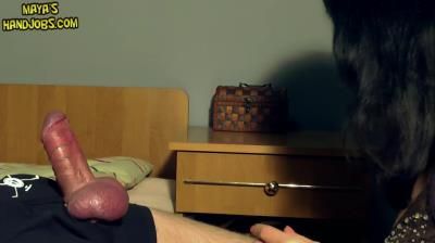 Mayas Handjobs: Slow And Sensual Jerking Of His Hard Cock Playing With Him And Edging Him