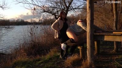 Poly Sweet: Public Blowjob And Pegging Near The Lake