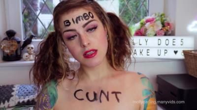 Molly Darling - Stupid Bimbo Degrading Makeup Tutorial