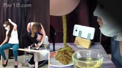 ScatShop: MilanaSmelly - 2 mistresses cooked a delicious shit breakfast for a slave