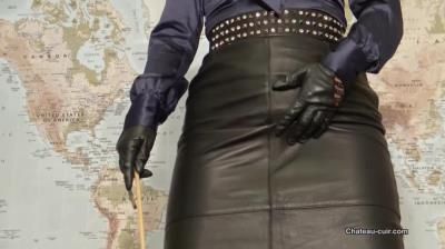 Kinky Leather Clips: Fetish Liza - Leather governess JOI