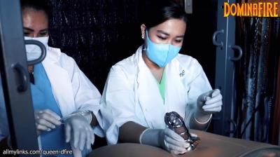 Domina Fire - Medical Sounding Cbt In Chastity By 2 Asian Nurses