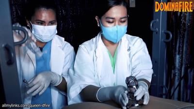 Domina Fire: Medical Sounding Cbt In Chastity By 2 Asian Nurses