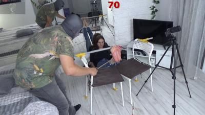 Foot Torment Girls in Poland: Shy modest and very tough Anda gets a harsh Bastinado lesson