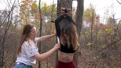 Kingdom Of Feet And Slaves: Bitch Tightly Bound In The Forest