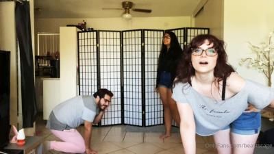 Beastcage Ballbusting - Punishing a guy for disobedience