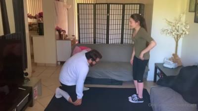 Beastcage Ballbusting - The guy checks his balls to see how strong they are