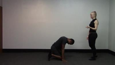 bunny_n_wolf - Black guy gets hit in the groin many times