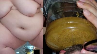ScatShop: SSBBW Queen Siya - - He drinks my BIGGEST ENEMA OF 2023